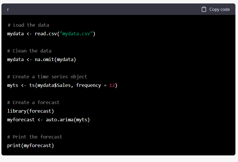 How to Build Forecast Models in R